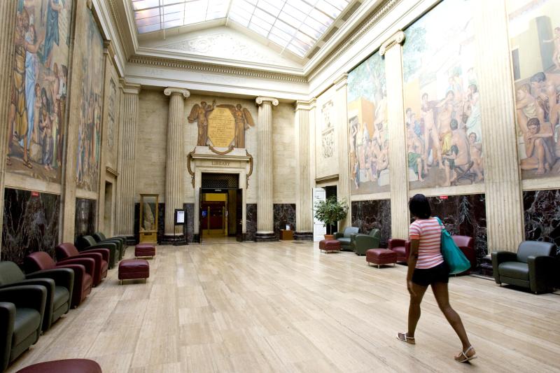 Lobby of Clark Hall